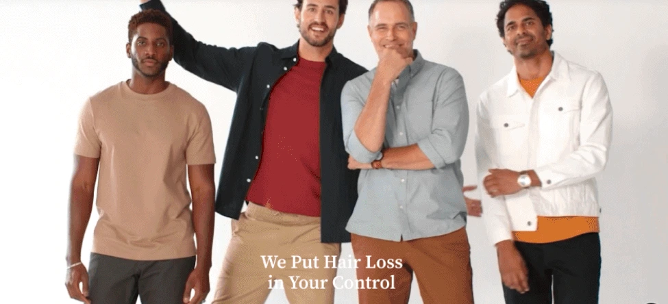 People featured in the original HairClub homepage